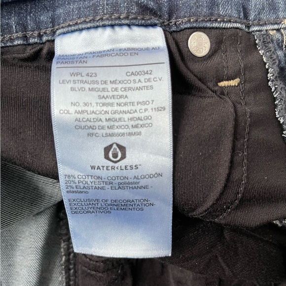 Levis Signature Midrise Bootcut Jeans Dark Indigo W26 - Picture 5 of 14